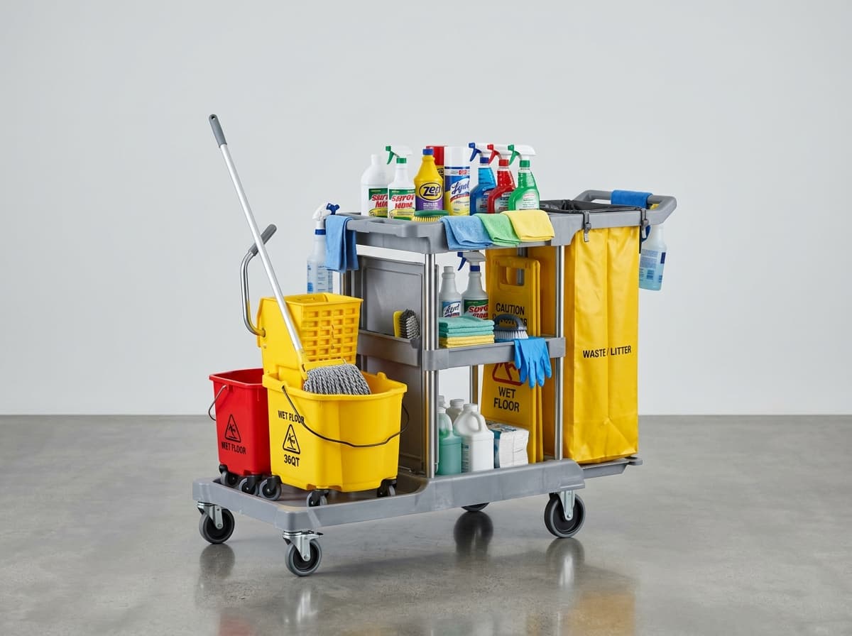 Professional Cleaning Trolley — view 1